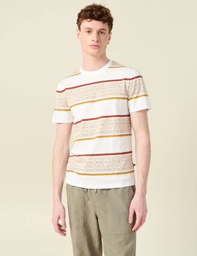 T-shirt éco-responsable ecru homme