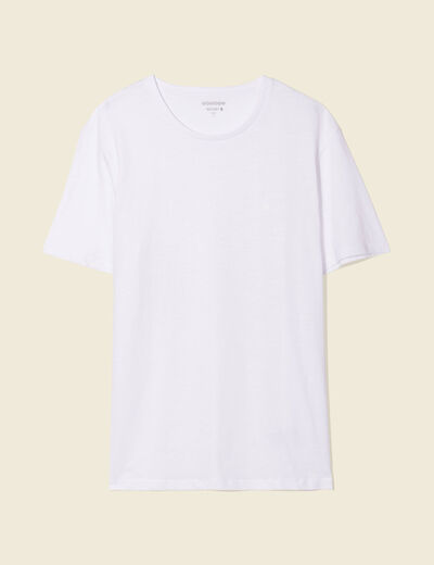 T-shirt Instinct col rond blanc homme