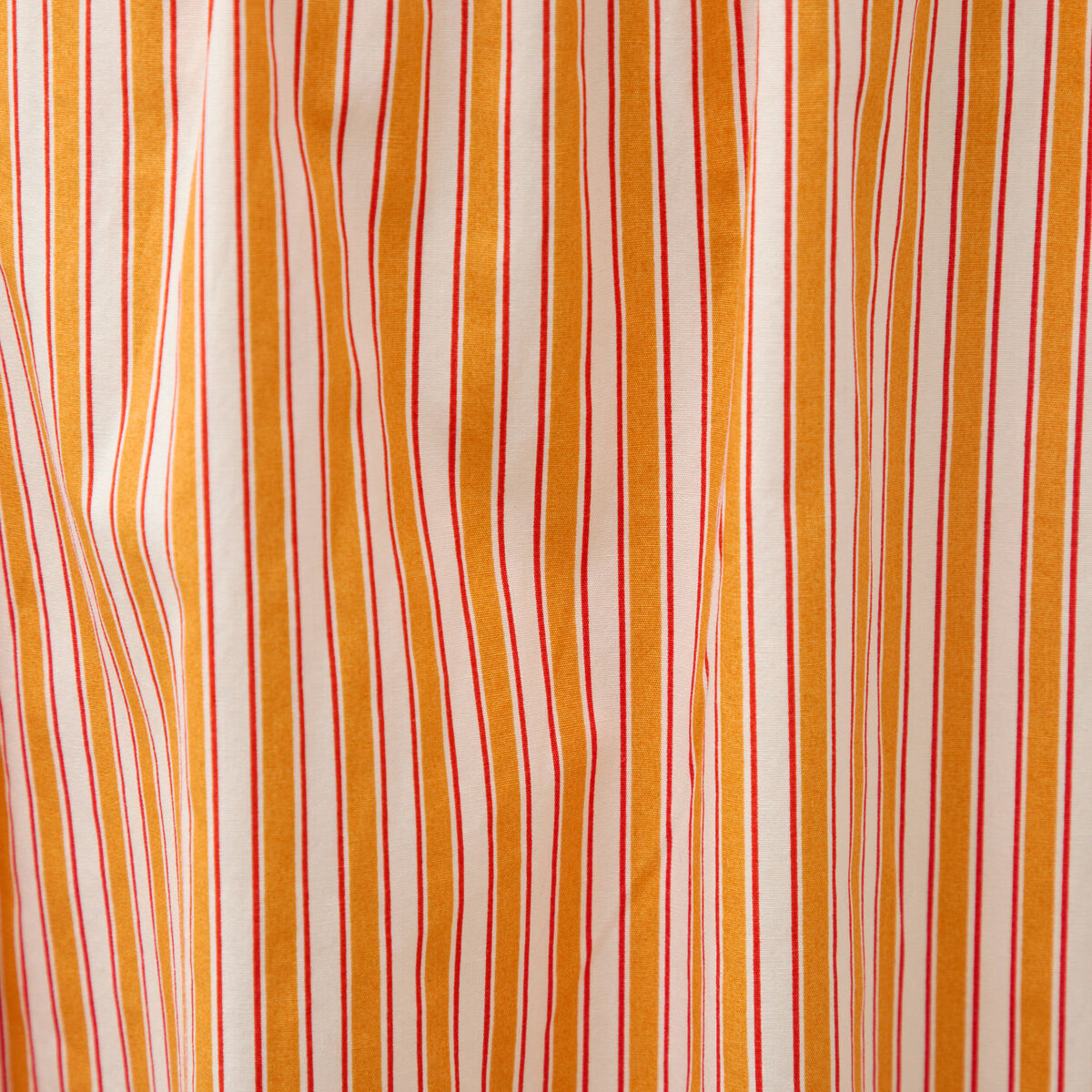 Robe bretelle col c&oelig;ur en coton orange abricot femme