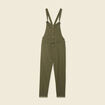 Salopette fluide boutonnée vert foncé femme