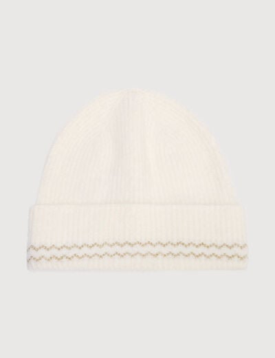 Bonnet ivoire femme