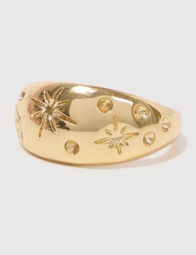 Bague couleur or femme