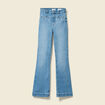 Jeans flare 7/8&egrave;me denim stone femme