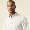 Chemise manches longues gris homme
