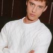 Pull manches longues blanc homme