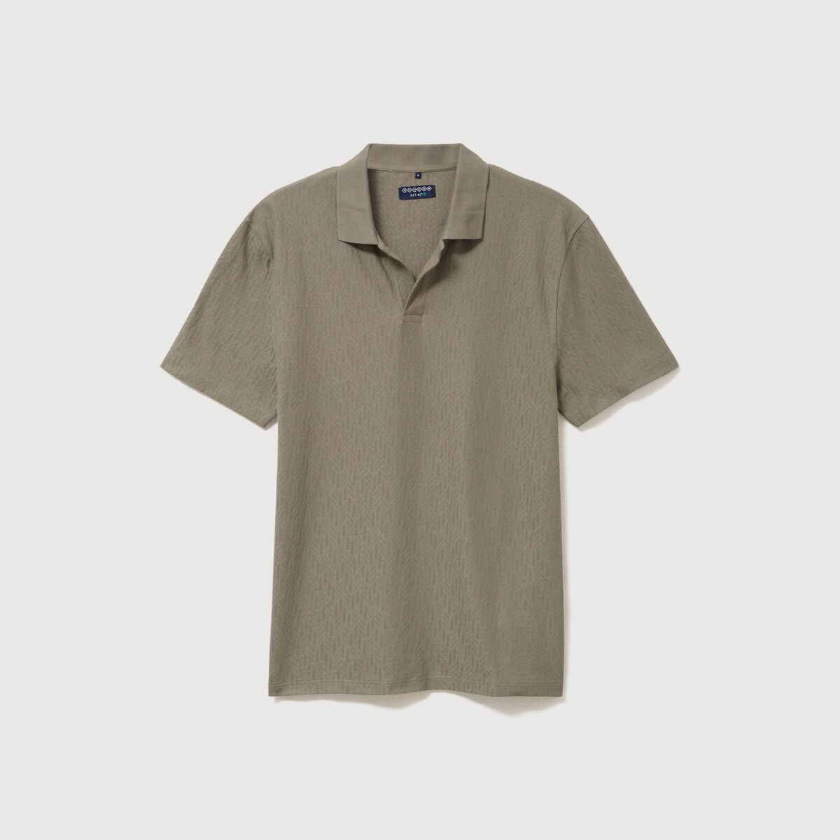 Polo manches courtes vert kaki homme