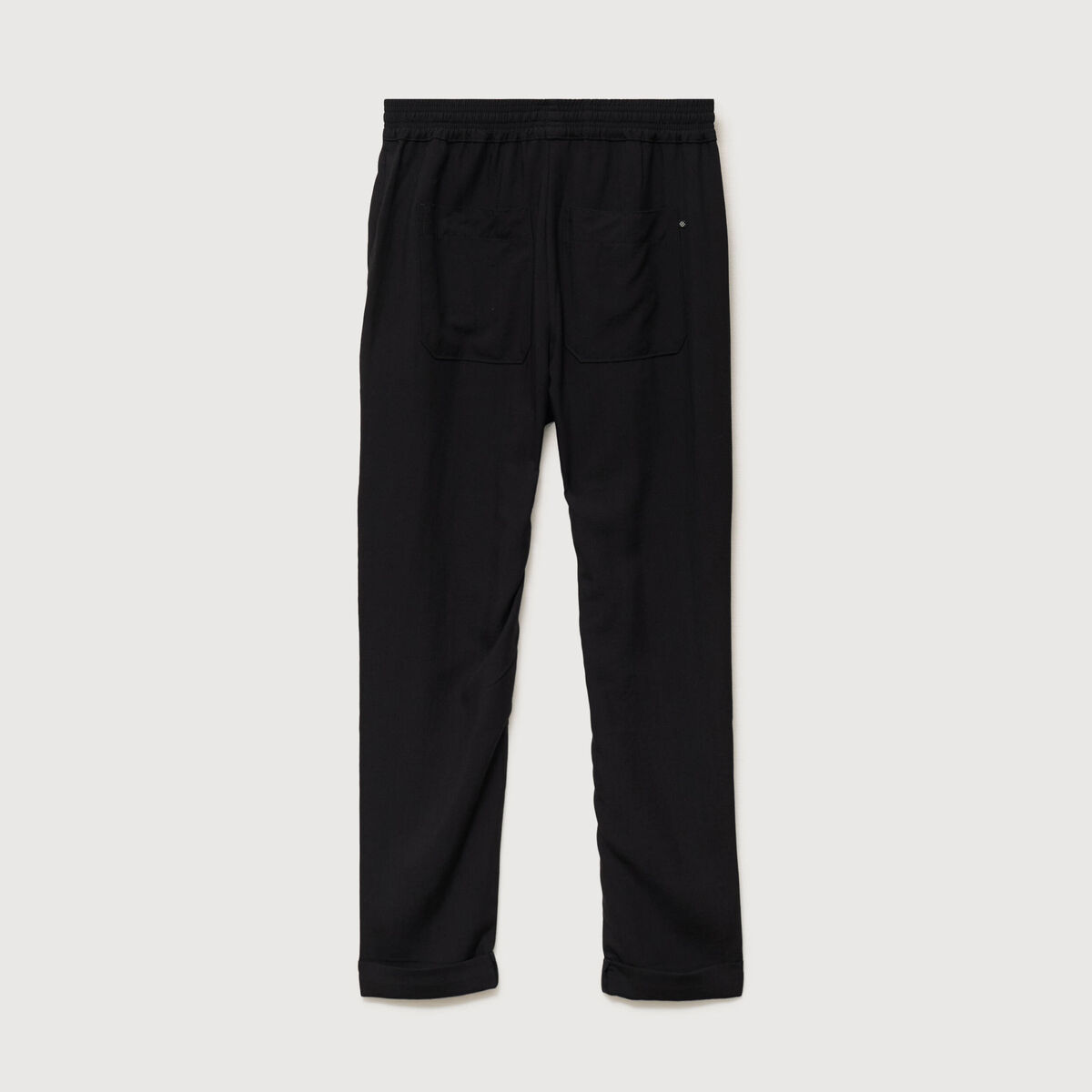 Pantalon taille standard noir femme