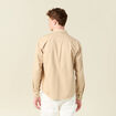 Chemise manches longues beige homme