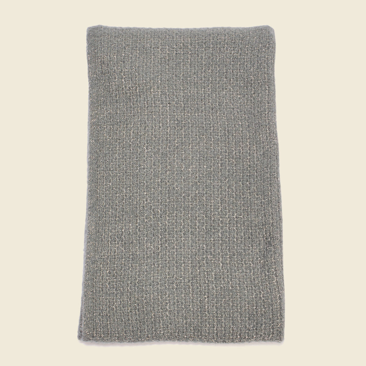 Écharpe tricotée vert kaki femme