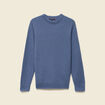 Pull manches longues fabriqu&eacute; en France bleu fonc&eacute; homme