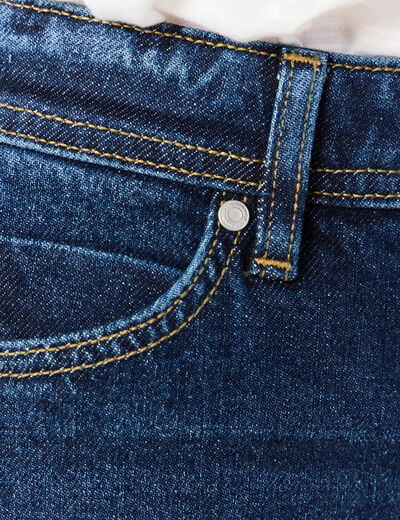 Jeans mom slim denim brut femme
