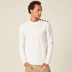 Pull manches longues ecru homme