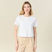T-shirt manches courtes blanc femme