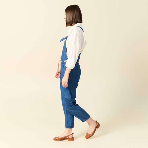 Salopette en denim denim stone femme
