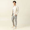 Pantalon battle bas resserré gris homme