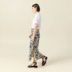 Jupe fluide taille standard blanc femme