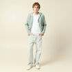 Sweat sans manches effet polaire vert pastel homme