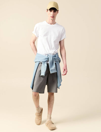 Short gris homme