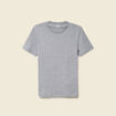 T-shirt cintr&eacute; col rond manches courtes bleu marine homme