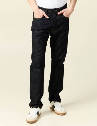 Jeans regular 5 poches denim brut clean homme