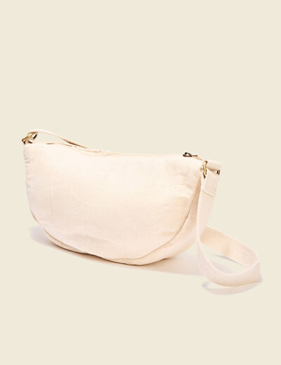 Sac banane devant crochet sable femme