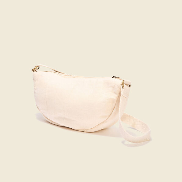 Sac banane devant crochet sable femme