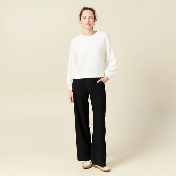sweat manches longues ecru femme Sweat manches longues ecru femme