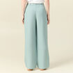 Pantalon large éco-responsable vert pastel femme