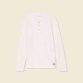 T-shirt manches longues ecru homme