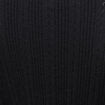 Gilet manches coude col rond noir femme