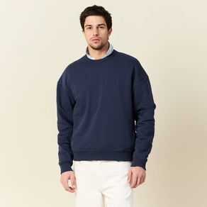 sweat manches longues bleu marine homme Sweat manches longues bleu marine homme