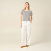 T-shirt manches courtes ecru femme