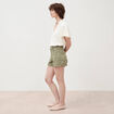 Short mom taille haute vert kaki femme