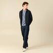 T-shirt en coton bleu gris homme