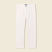 Jeans straight 5 poches denim blanc homme