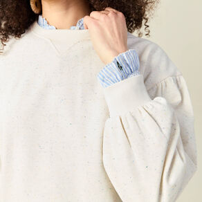 sweat manches longues ecru femme Sweat manches longues ecru femme
