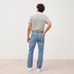 Jeans regular longueur 32 denim bleach homme