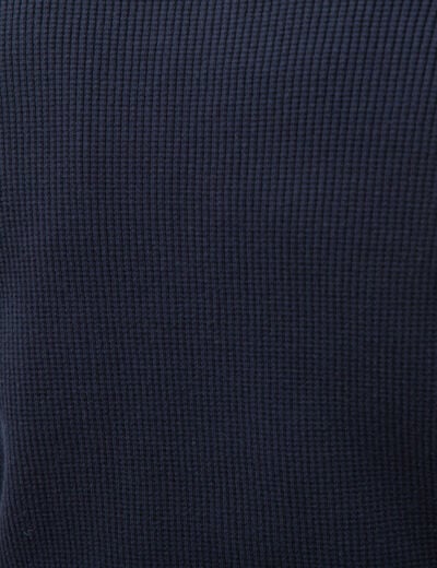 Pull col camionneur bleu marine homme