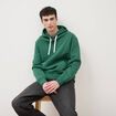 Sweat &agrave; capuche vert homme