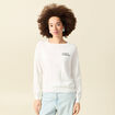Pull col rond Atelier Beguin x Bonobo ecru femme