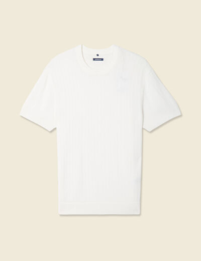 T-shirt manches courtes blanc homme