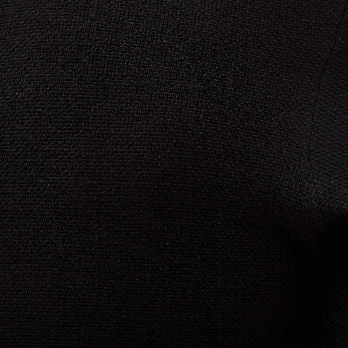 Pull manches longues col rond noir homme