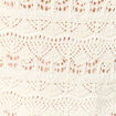 Débardeur tricot ajouré creme femme