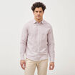 Chemise manches longues vieux rose homme
