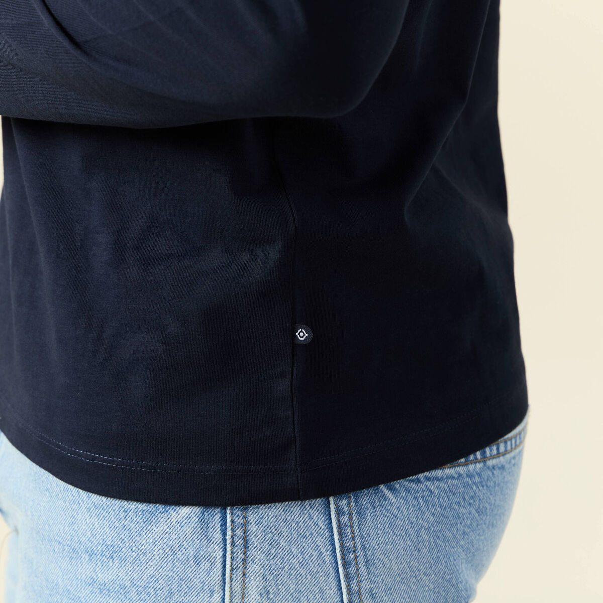 T-shirt éco-responsable bleu marine homme