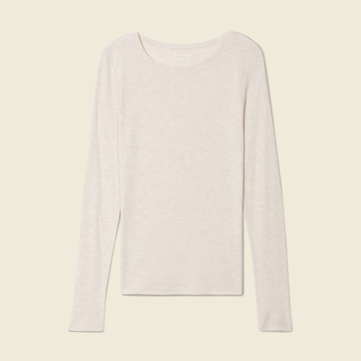 T-shirt femme maille unie Instinct beige femme