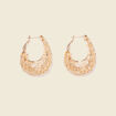 Boucles d'oreilles créoles couleur or femme