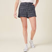 Short droit 2 poches bleu marine femme