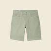 Bermuda droit 5 poches vert olive homme