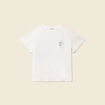 T-shirt manches courtes ecru femme